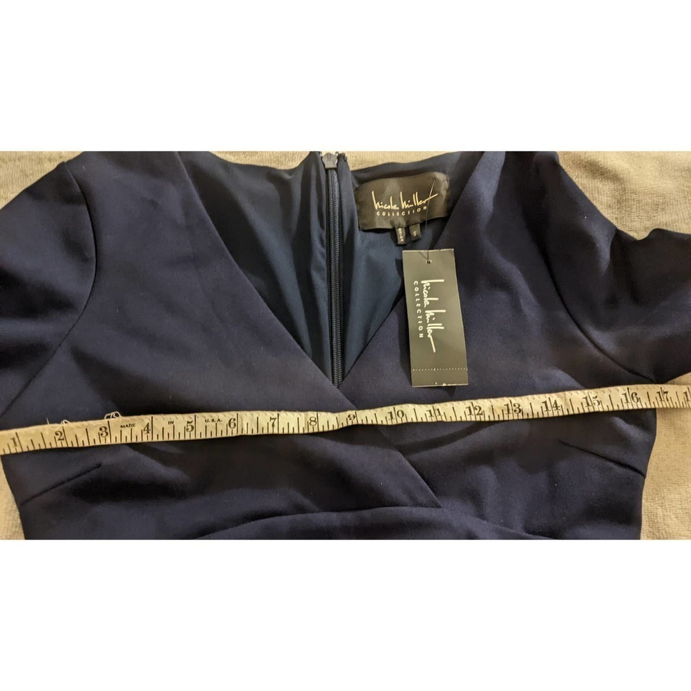 Nicole Miller Navy Blue Ponte Mini Dress NWT, Small - Picture 9 of 13